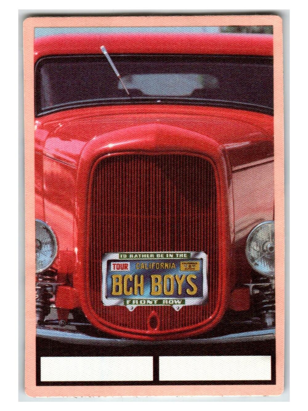 Vintage Beach Boys Front Row Hot Rod Sticker Crack & Peel K Plus Fabric